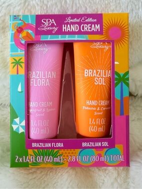 Spa Luxury Limited Edition Brazilian Flora & Brazilian Sol Hand Cream Set 2-Pack